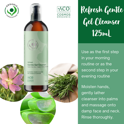 Organic Formulations Refresh Gentle Gel Cleanser 125ml
