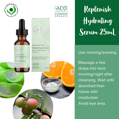 Organic Formulations Replenish Hydrating Serum 25ml