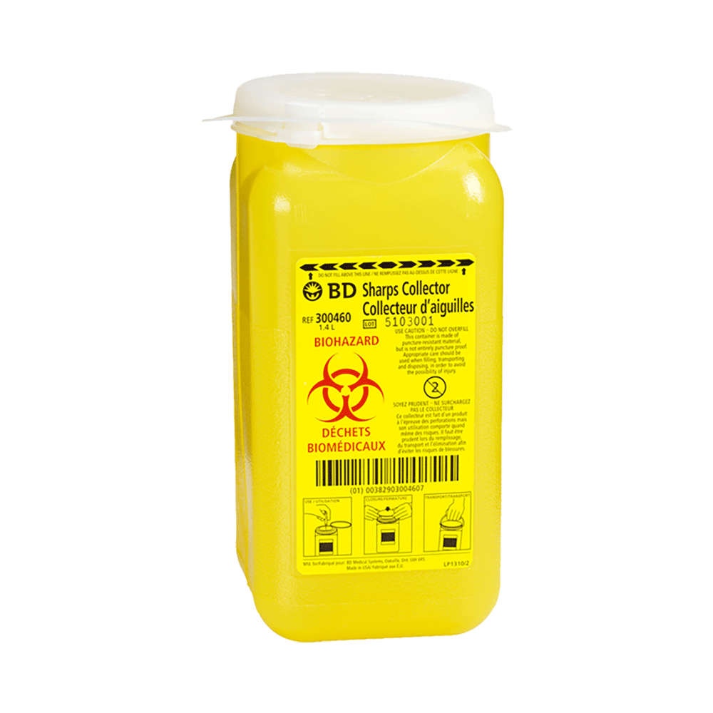 Disposable Sharps Container Yellow 1.4L Each