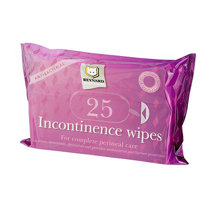 Reynard Incontinence Wipes Pkt 25
