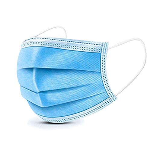 3 Ply Surgical Face Mask Fluid resistant earloop Blue-Level 2- Box 50