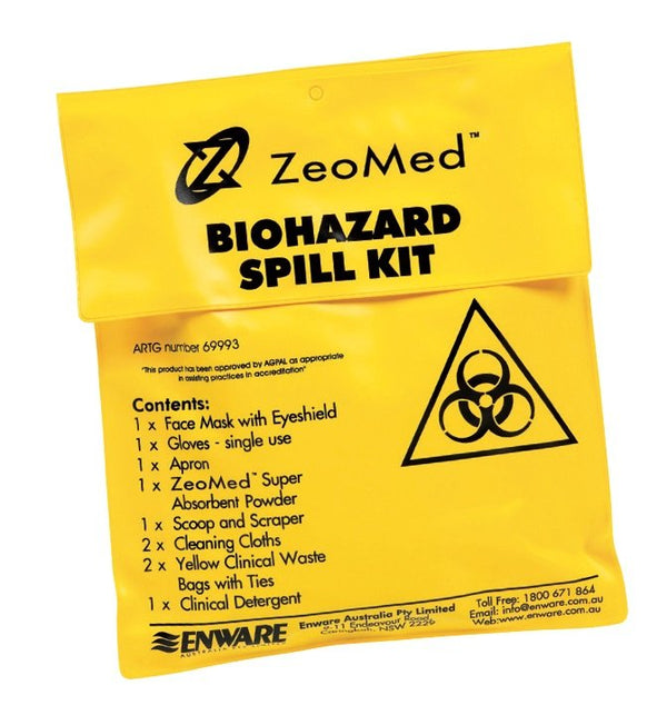 Biohazard Spill Kit (Yellow Bag) Each MyAussieChemist