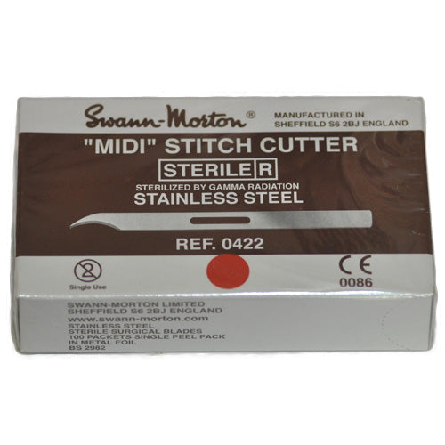 Swann Morton Standard Stitch Cutter Sterile Disposable Box 100