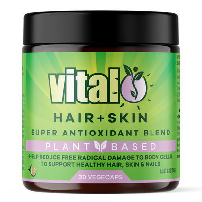 Vital Plant Based Hair + Skin Super Antioxidant Blend 30 Vegecaps