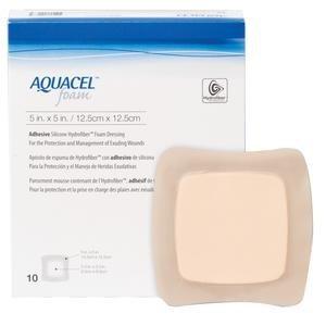 Aquacel Foam Adhesive 12.5Cmx12.5Cm Box 10