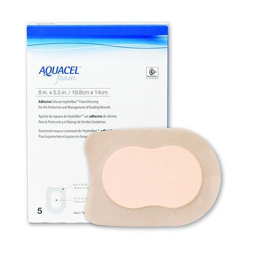 Aquacel Foam Adhesive Heel 19.8Cmx14Cm Box 5