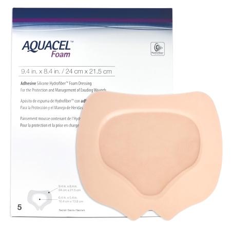 Aquacel Foam Adhesive Sacral 24Cmx21.5Cm Box 5