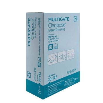 Multigate Claripose Island Dressing Waterproof Sterile 9.5Cmx8.5Cm, Box 20