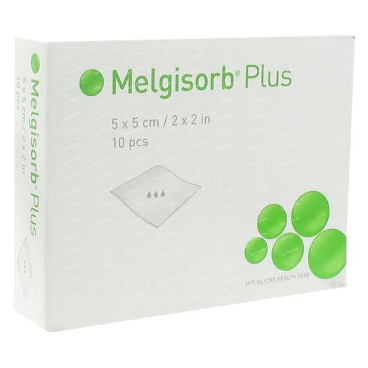 Melgisorb Plus 5Cmx5Cm Box 10