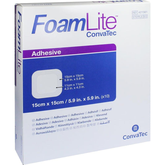Aquacel Foam Lite 15Cmx15Cm Box 10