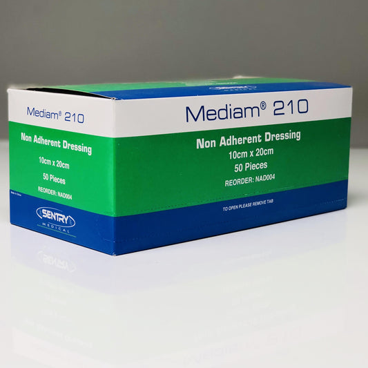 Mediam 210 Low Adherent Dressing 10Cmx20Cm Box 50