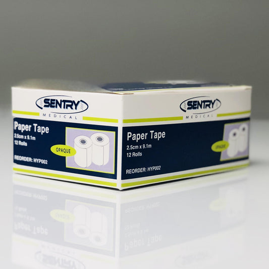Hypo-Allergenic Paper Tape 2.5Cmx9.1M Box 12