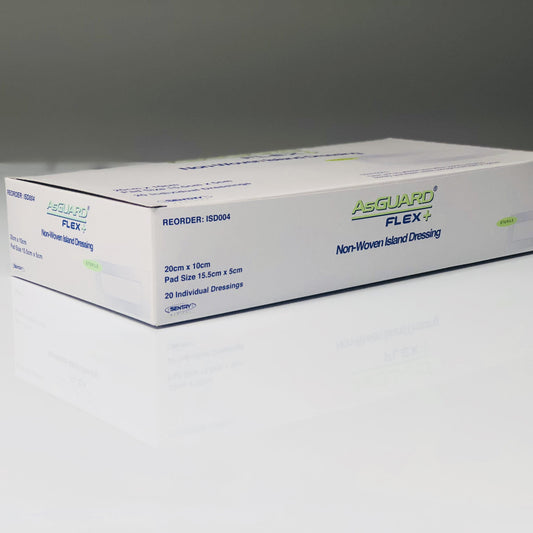 Asguard Flex+ Non-Woven Island Dressing 10Cmx20Cm Box 20