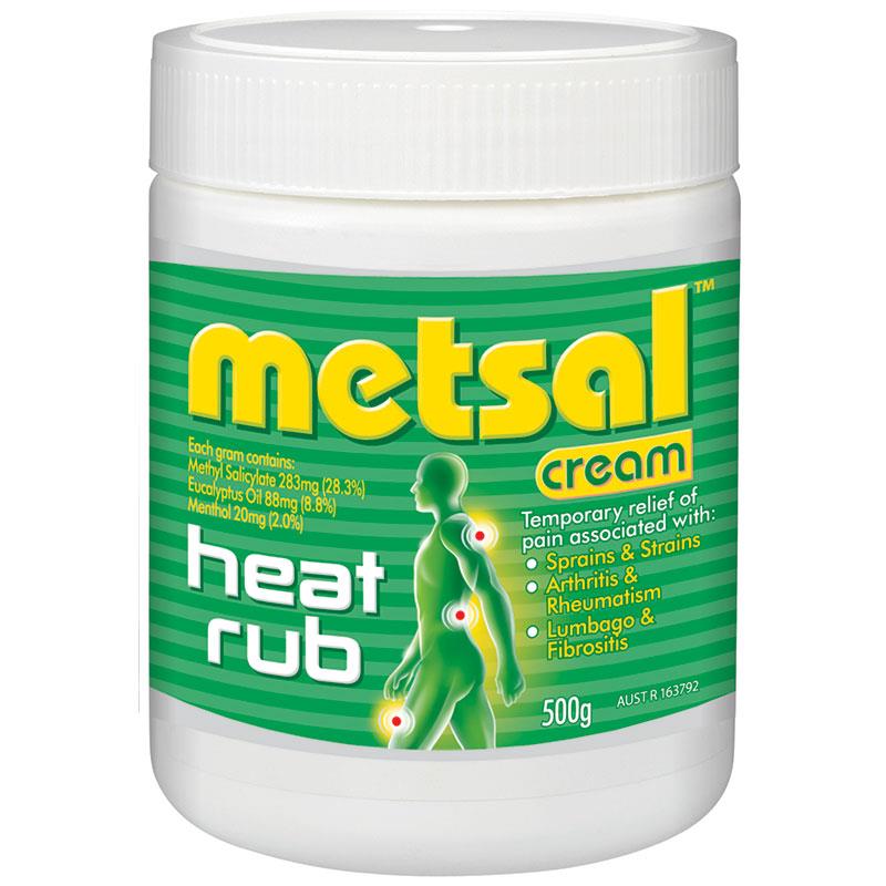 Metsal Heat Rub Cream 500G Each