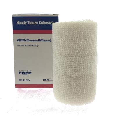 Handygauze Cohesive 8Cmx2M Each