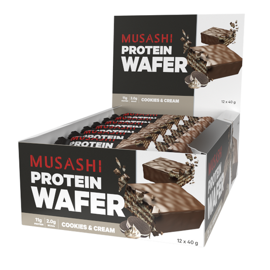 Musashi Protein Wafer 40g x 12 Bars