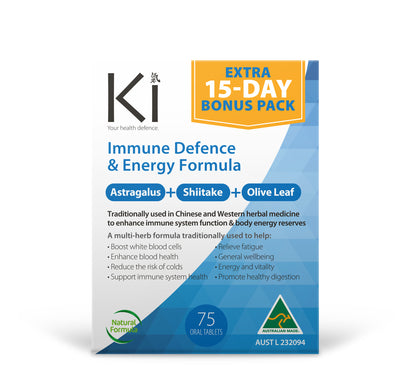 Ki Immune Defence & Energy Formula 75 tablets