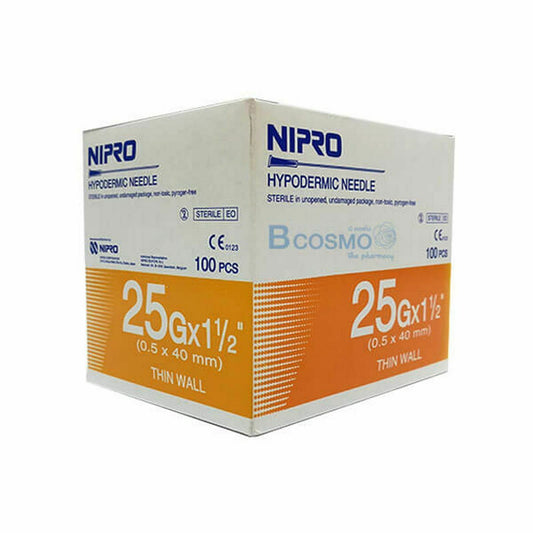 Nipro Needle 25G (0.5 Mm)X 5/8 (16 Mm) Box 100
