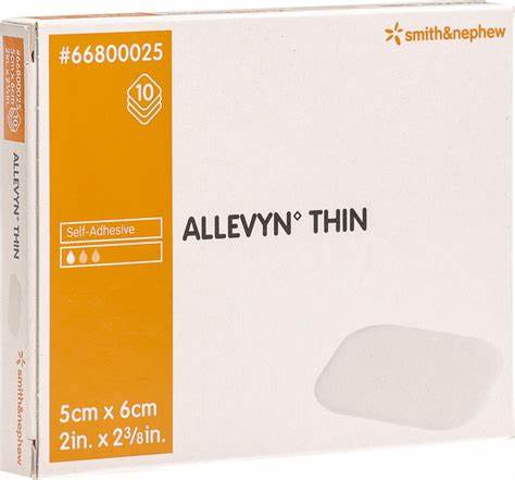 Allevyn Thin 5Cmx6Cm Box 10