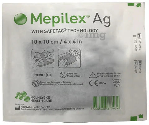 Mepilex Ag 10Cmx10Cm Box 5